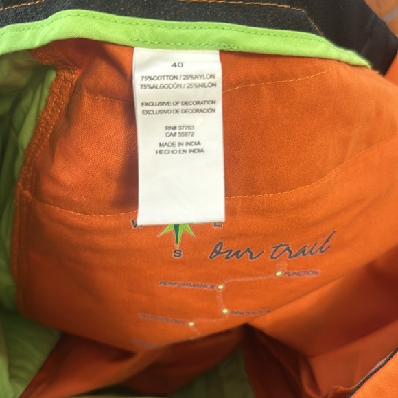 Tahoe River outfitters burnt orange zip off pants 40X30 new - Picture 6 of 6